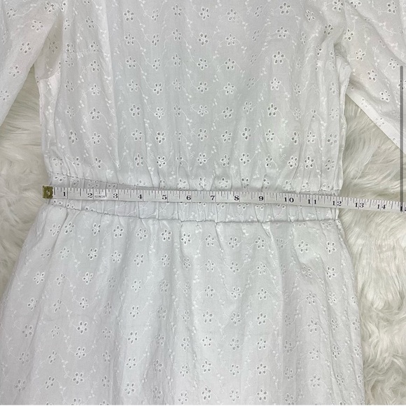 ASOS Cotton Eyelett Lace Dress Size 4 - Picture 3 of 4